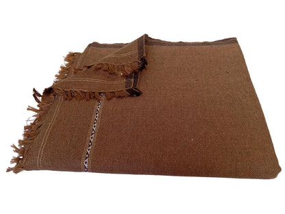 Afghan Patu Blanket: Colorful Wool Blend Shawl, Traditional Style