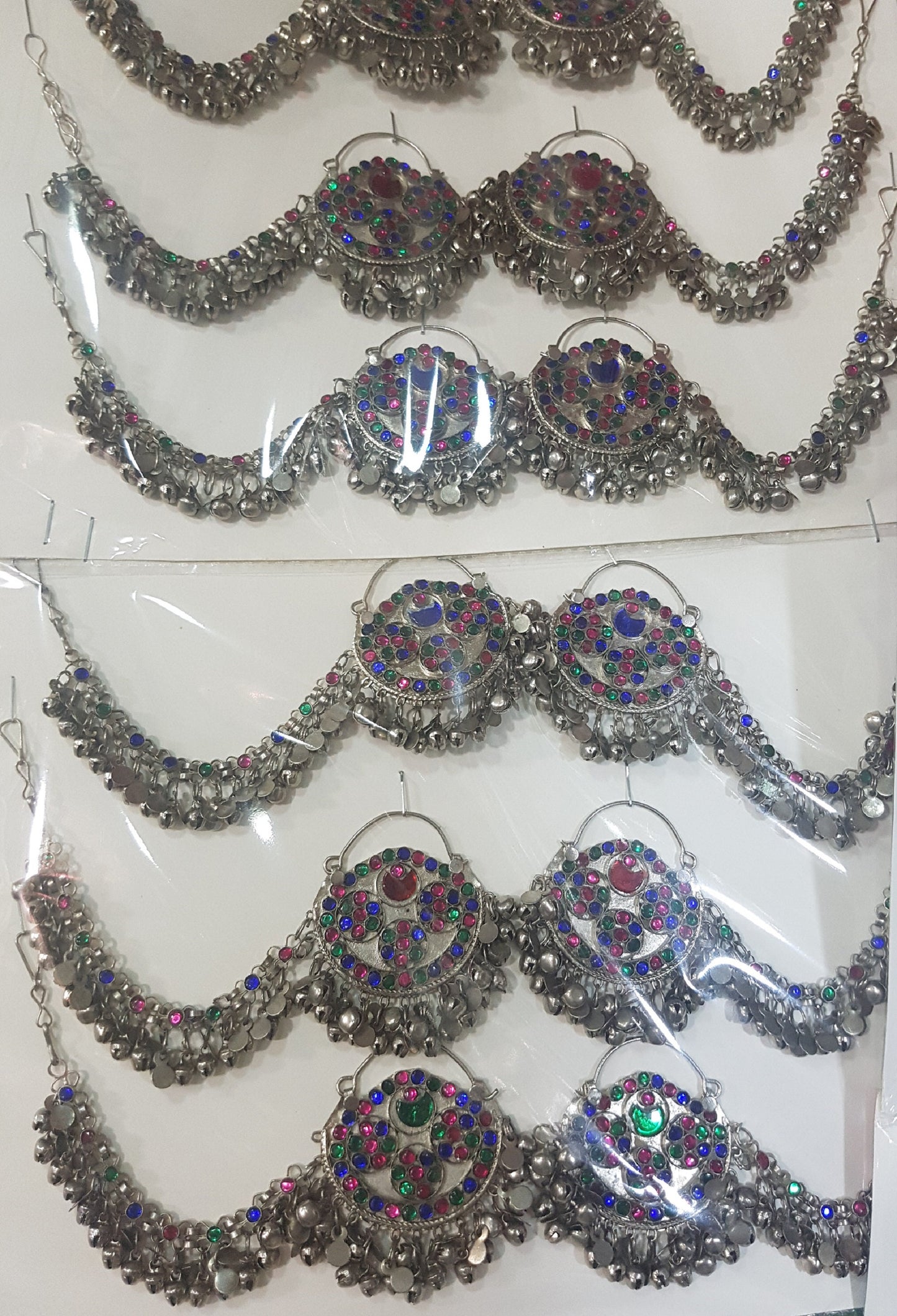 Handmade Kuchi Afghan Earrings Tribal Jewelry Anchor Bohemian Boho from Pakistan