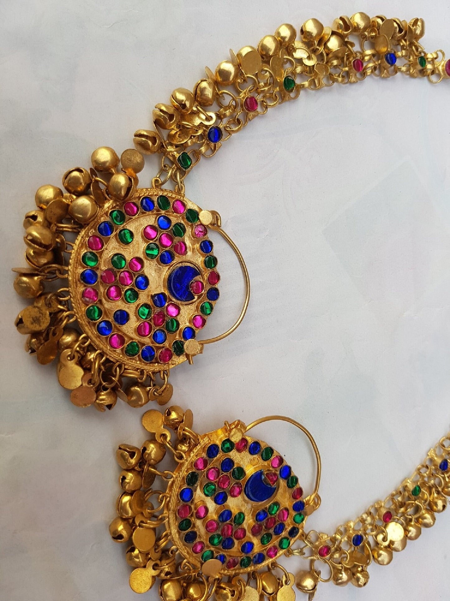 Handmade Kuchi Afghan Earrings Tribal Jewelry Anchor Bohemian Boho from Pakistan