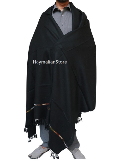 Multi Colors  Acrylic Tassol Warm Shawl For Men Patu Shawl: Traditional Winter Shawls