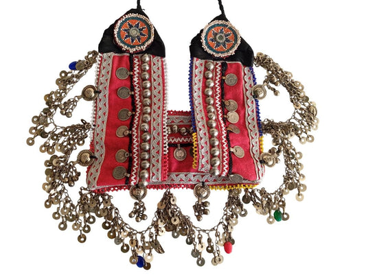Handmade  Kuchi Afghan Gypsy Banjara Tribal Vintage Handmade Special Ethnic Belts with metal Chain
