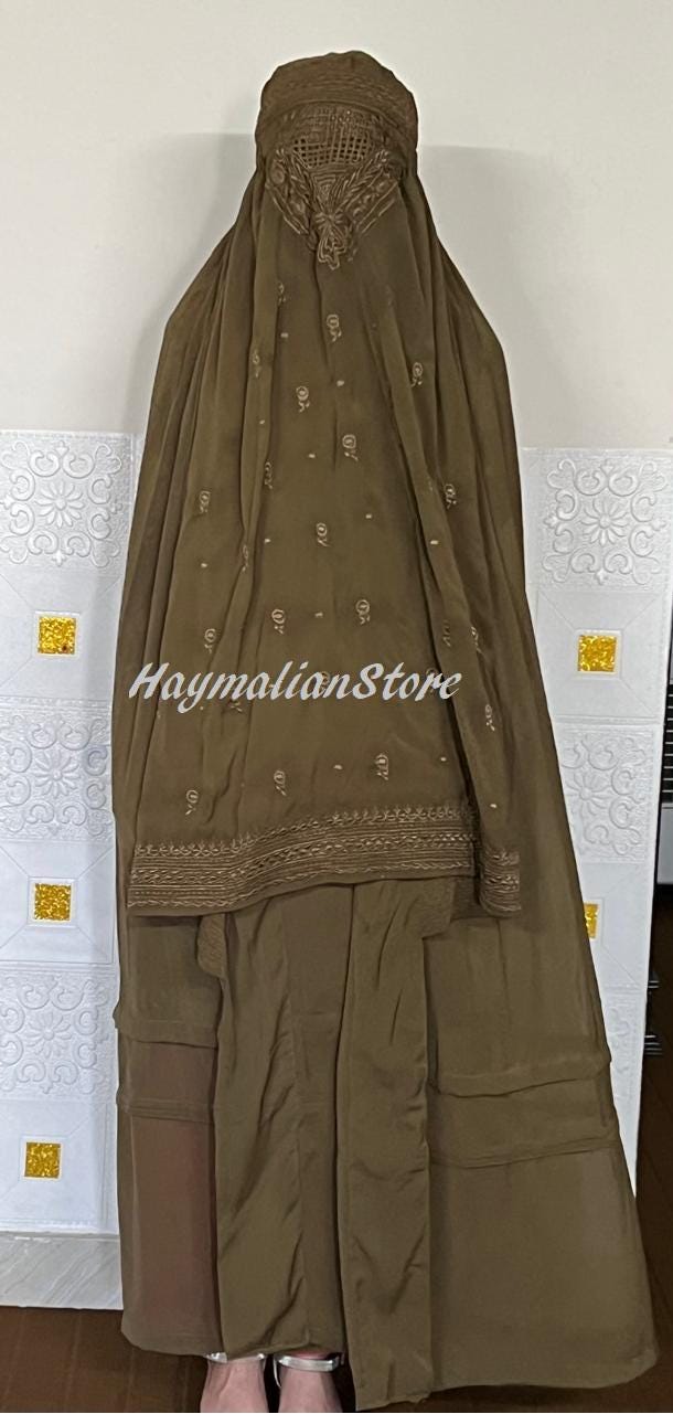 Abaya, Veils Muslim Scarf, Afghan Women Burqa-Abaya, Islamic Kaftan Muslim Hijab