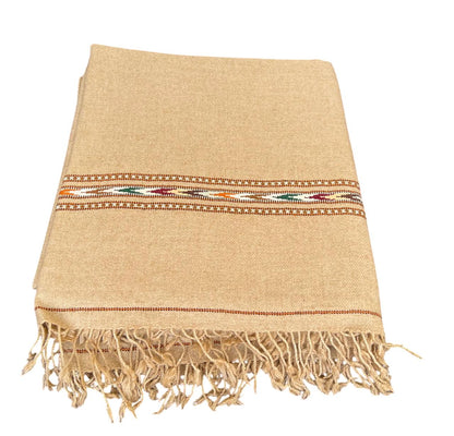 Afghan Wool Patu Blanket: Traditional Winter Shawl