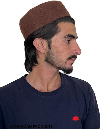 Handmade Chitrali Prayer Hat: 100% Pure Sheep Wool
