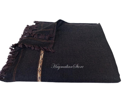 Afghan Patu Blanket: Colorful Wool Blend Shawl, Traditional Style