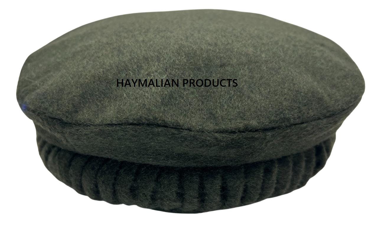 Handmade Wool Pakol Hat: Afghan Chitrali Style
