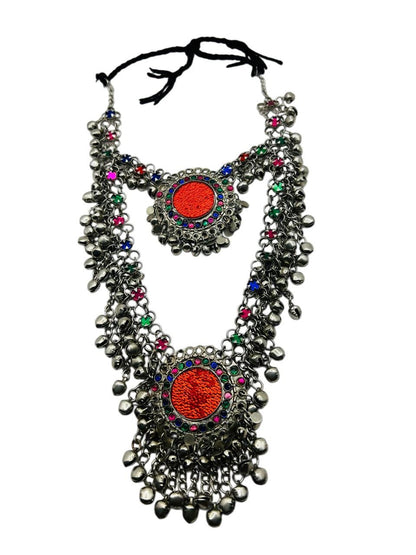 Afghan Tribal Necklace Traditional Antique Handmade Jewelry Kuchi Boho