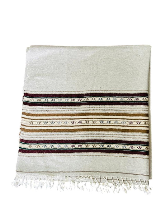 Afghan Wool Patu Blanket: Traditional Shawl, Winter Warmth