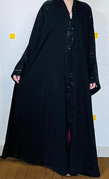 Abaya, Veils Muslim Scarf, Pakistani Women Burqa-Abaya, Islamic Kaftan Muslim Hijab, Georgette Fabric