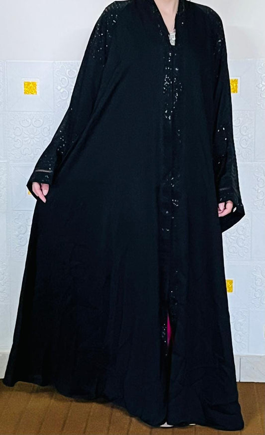 Abaya, Veils Muslim Scarf, Pakistani Women Burqa-Abaya, Islamic Kaftan Muslim Hijab, Georgette Fabric