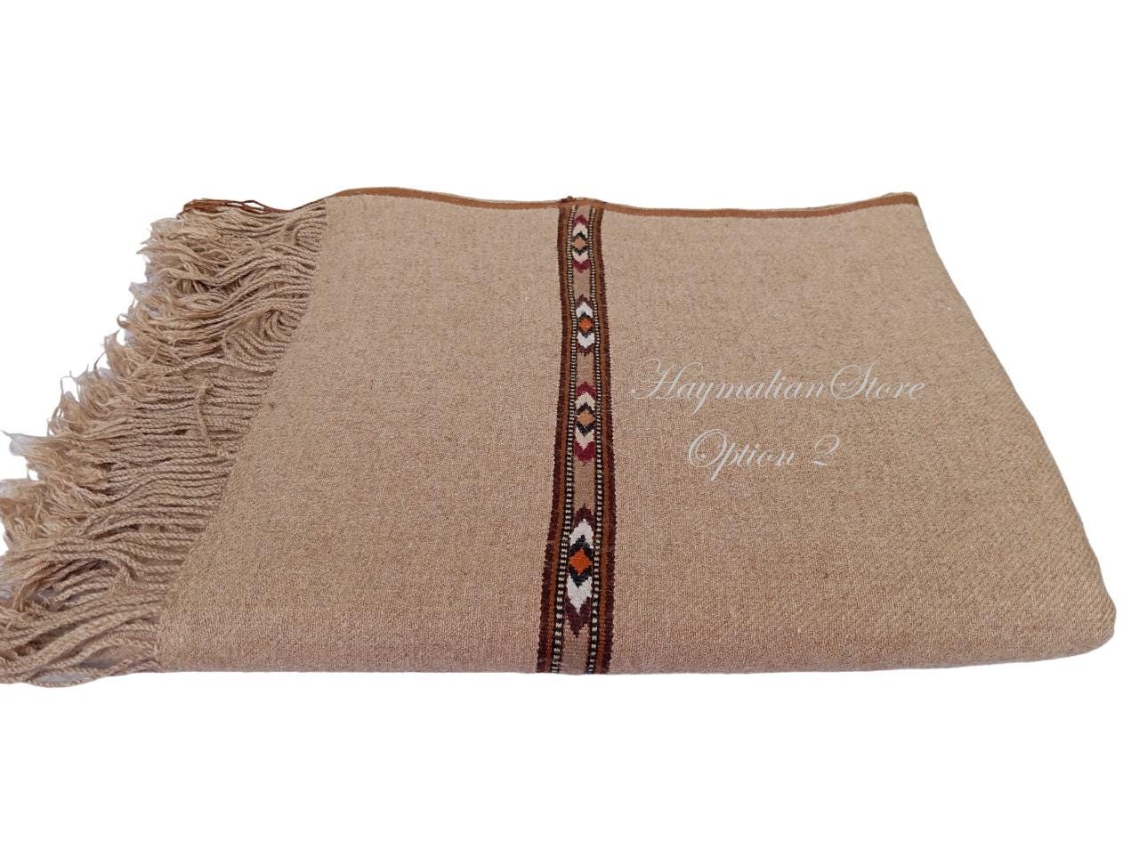 Afghan Wool Patu Blanket: Traditional Winter Shawl