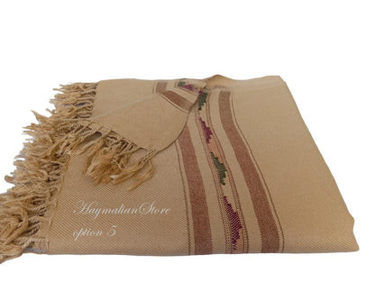 Afghan Wool Patu Blanket: Traditional Winter Shawl