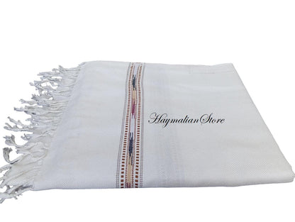 Afghan Patu Blanket: Colorful Wool Blend Shawl, Traditional Style