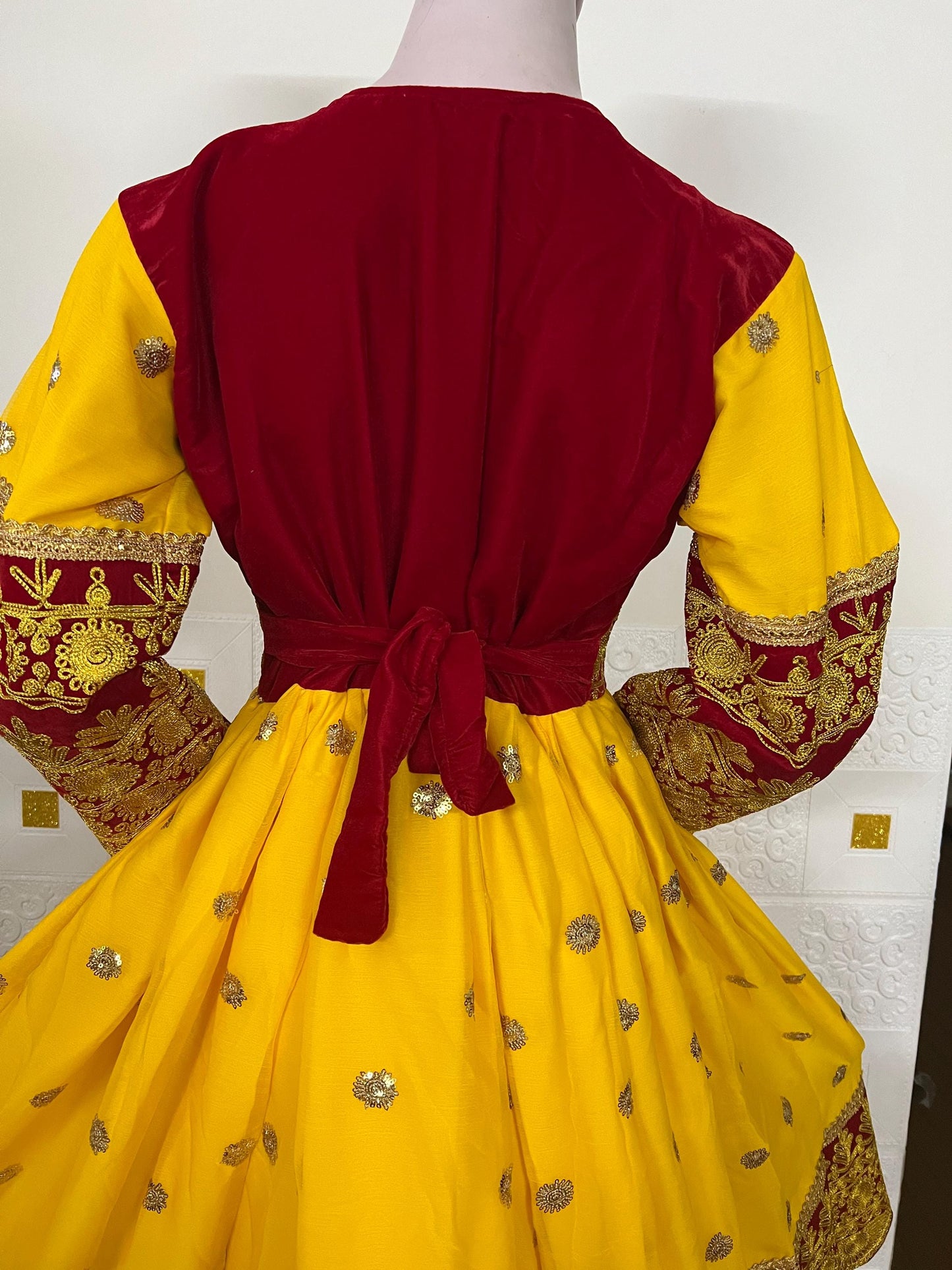 Handmade Afghan Kuchi Dress: Tribal Boho 3-Piece Set