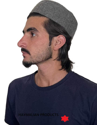 Handmade Chitrali Prayer Hat: 100% Pure Sheep Wool