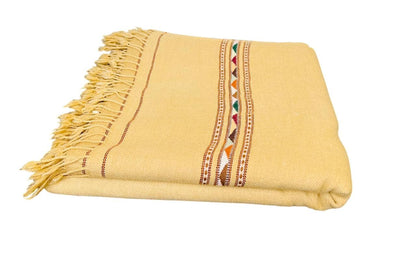 Afghan Wool Patu Blanket: Traditional Winter Shawl