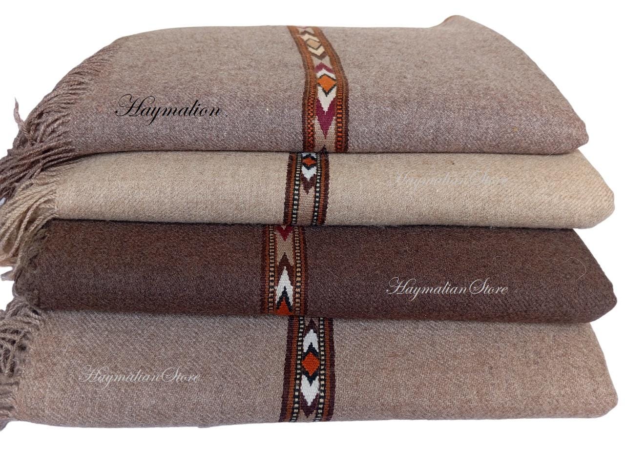 Afghan Wool Patu Blanket: Traditional Winter Shawl